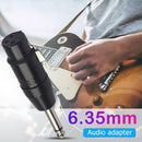 XLR 3-Pin Female to 6.35mm Mono Male Plug Audio Jack Adapter Connector Converter
