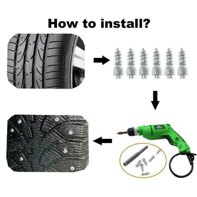 100pcs 12mm Carbide Screw In Tire Stud Spikes With Body For Car/truck/atv H5W5