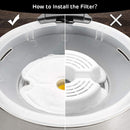 4pcs Pet Water Dispenser Round Filter Element Automatic Carbon Ion Flow Filter