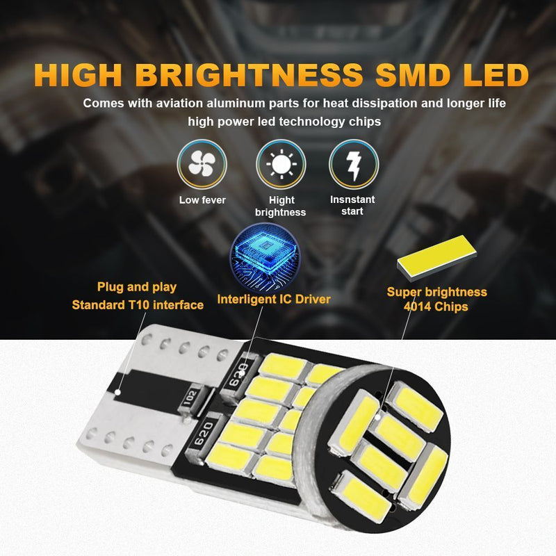 Error Free Turn Signal Lamp LED Canbus Car Reverse Back Light W5W T10 Led Bulbs