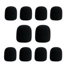 10pcs Microphone Windscreen Sponge Cover Mic Foam Protective Caps (Black) Newly