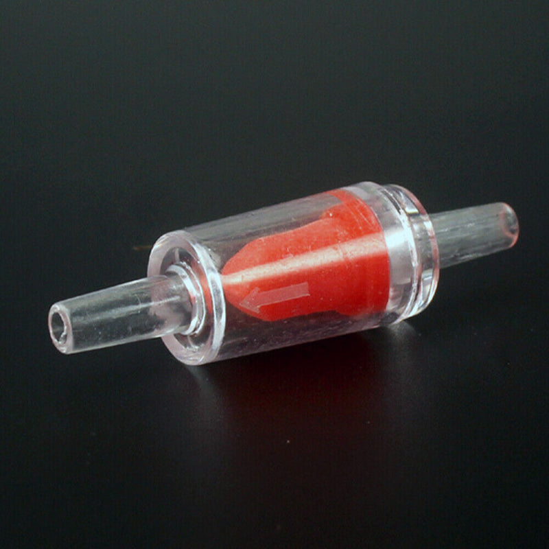 10pcs Tracheal Check Valve Fish Tank Aquarium Non Return Air Pump (Red L) Newly