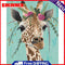 Flower Giraffe Oil Paint By Numbers Kits DIY Handpainted on Canvas Wall Art Gift
