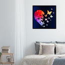 DIY Oil Paint by Numbers Half Heart Butterfly Hand Painted Acrylic Drawing