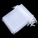 Favor Wedding Drawstring Pocket White Pouches Gift Bags Organza Gauze Sachet
