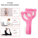 Yoga Fitness Resistance Band 8 Word Chest Expander Exercise Rope (Rose Red)