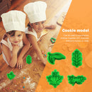 Cookie Cutter Set 4 Pieces Pressable Biscuit Cutters Set Fondant Cookie Mol
