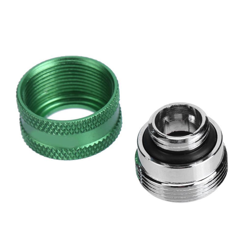 G1/4 Thread Rigid Tube 14mm Hard Tube Extender for PC Water Cooling(Green)