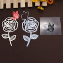 2pcs/set Silicone Transparent Seals Clear Stamps+Cutting Die for DIY Photo-