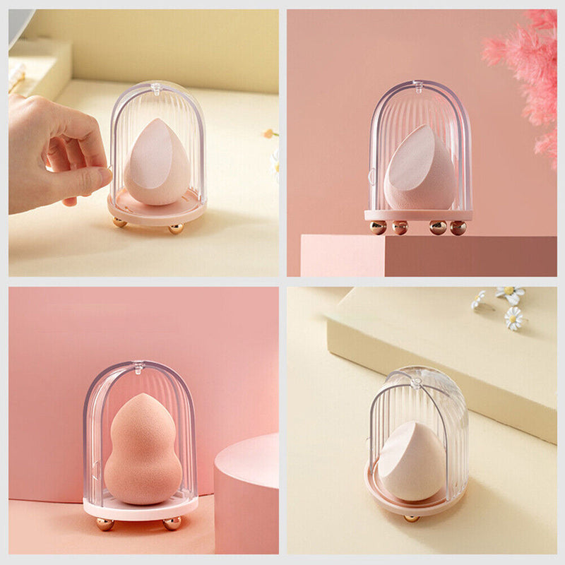 Cosmetic Puff Egg Shelf Makeup Rack Storage Blender Sponge Drying Stand Holder