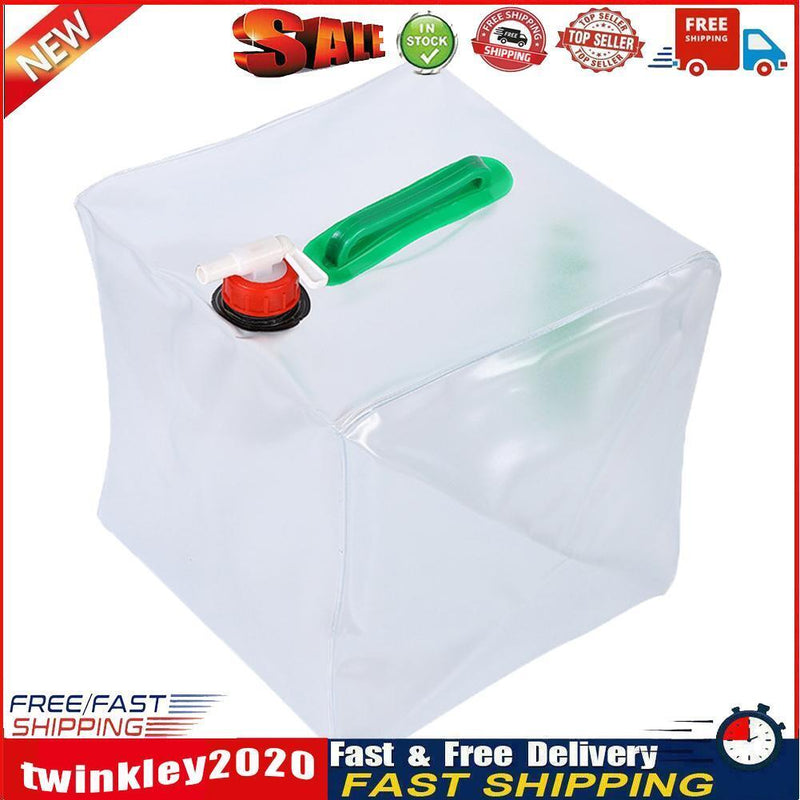 Foldable Water Storage Container Hiking Fishing Camping Drinking Bag (20L) Newly