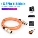 5.9ft DMX Stage DJ Cable  XLR 3Pin Male to Female Connector Wire (Orange) Newly