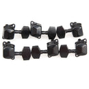 3L3R Chrome Semiclosed Tuning Pegs Machine Heads for Acoustic Guitar Black Newly