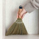 Short Handle Soft Bristle Broom Wood Floor Clean Sweeping Dustpan Brush Q7C3
