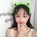 Elastic Funny Frog Makeup Headband Washing Face Hairband Skincare Hair Band