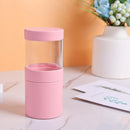 Visible Makeup Brush Holder Travel Cosmetic Pens Storage Organizer (Pink) Newly