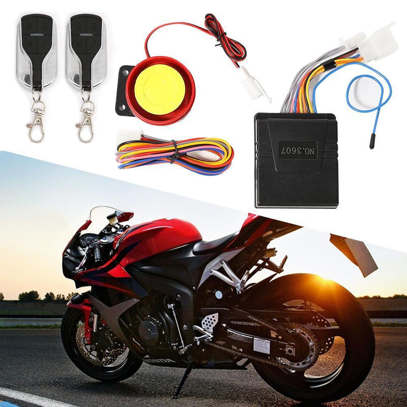 12V Motorcycle Alarm System Scooter Anti-theft Security Alarm System Remote