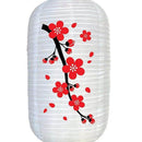 25cm Plum Blossom Lantern Lamp Chinese Long Shaped Cloth Lampion (B)