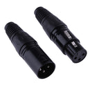 ALLOYSEED 1 Pair XLR 3-Pin Female Jack/Male Male Male Audio Microphone MIC Aud