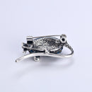 Retro Rhinestone Mouse Brooches Pin European Backpack Jacket Coat Badges Gift
