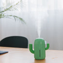 340ml Cactus USB Charge Air Humidifier Aroma Essential Oil Diffuser (Green)