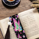 2pcs 5D DIY Diamond Painting Leather Bookmark Decoration Special-shaped Dri