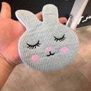Cute Rabbit Hair Clips Hairpin Women Corduroy Wash Face Hairgrips (Blue)