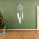 Catch Dream Net DIY Material Hand Painted Feathers Wind Chime Hanging Adornment