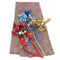 High - end creative bar flower linen wine set snowman red wine bottle sets-15094