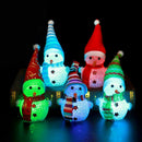 Xmas LED Snowman Santa Claus Ornament Christmas Tree Light Hanging J9P4