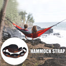 2pcs Reinforced Polyester Hammock Straps Kit Hammocks Hanging Rope (White) Newly