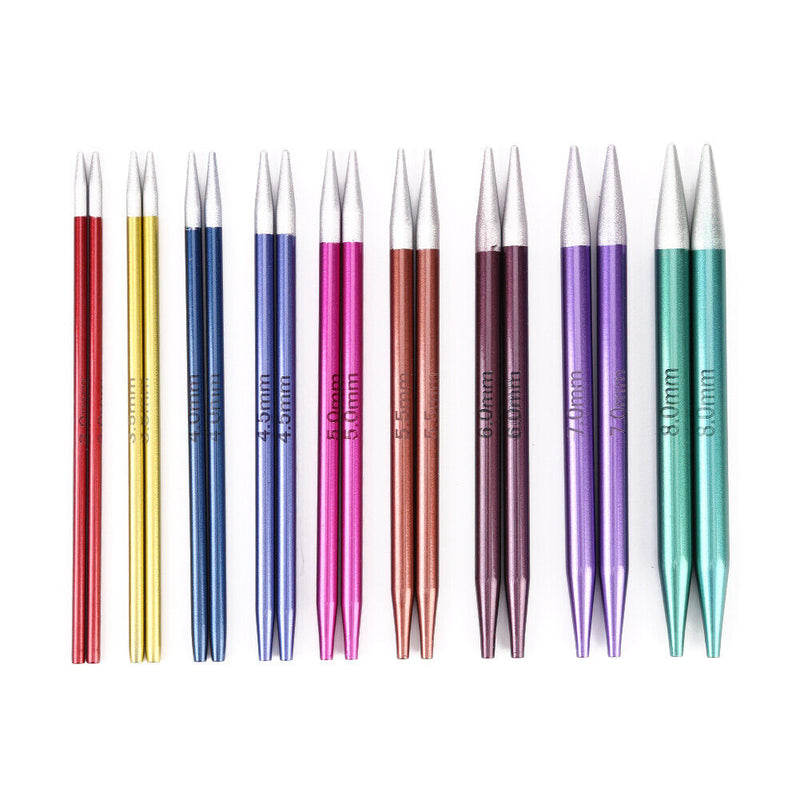 Aluminum Circular Crochet Hook Removable Circular Crochet for DIY Scarves Gloves