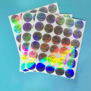 Certificate Label Is Attached Colorful Glare Label Check The Stickers G2I2