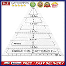 Patchwork Craft Quilting Ruler Cutting Rulers DIY Sewing Tools (60 Triangle
