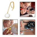 Magnifying Glass 5X Magnifier Optical Lens Portable Necklace Jewelry Loupe Gifts