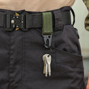 Outdoor Carabiner Keychain Hanging Webbing Buckle MOLLE Hook (Army Green)