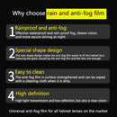 Motorcycle Helmet Visor Anti Fog Film Fog Resistant Film for Helmet Shield