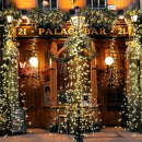 Solar Lamp Copper Wire Waterfall Fairy String Light Festival Decor (100LED)