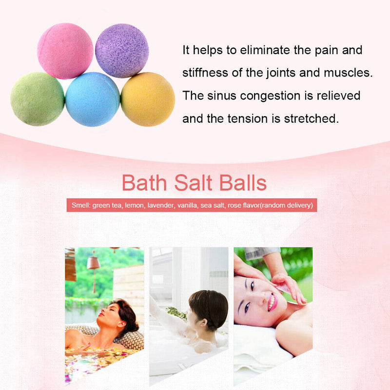 Handmade Bath Salt Ball Aromatherapy Exfoliating Moisturize Bubble Ball