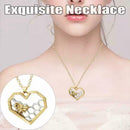 Women Pendant Necklace Bee Chain Hollow Honeycomb Classic CA Honeybee Heart E5Y4