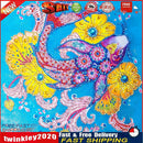 5D Diamond Colorful Fish Partial Special Drill Rhinestone Painting (bj107) Newly