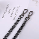 Metal Bag Strap Belt Handbag Shoulder Bag Replacement Handle Chain (Black)