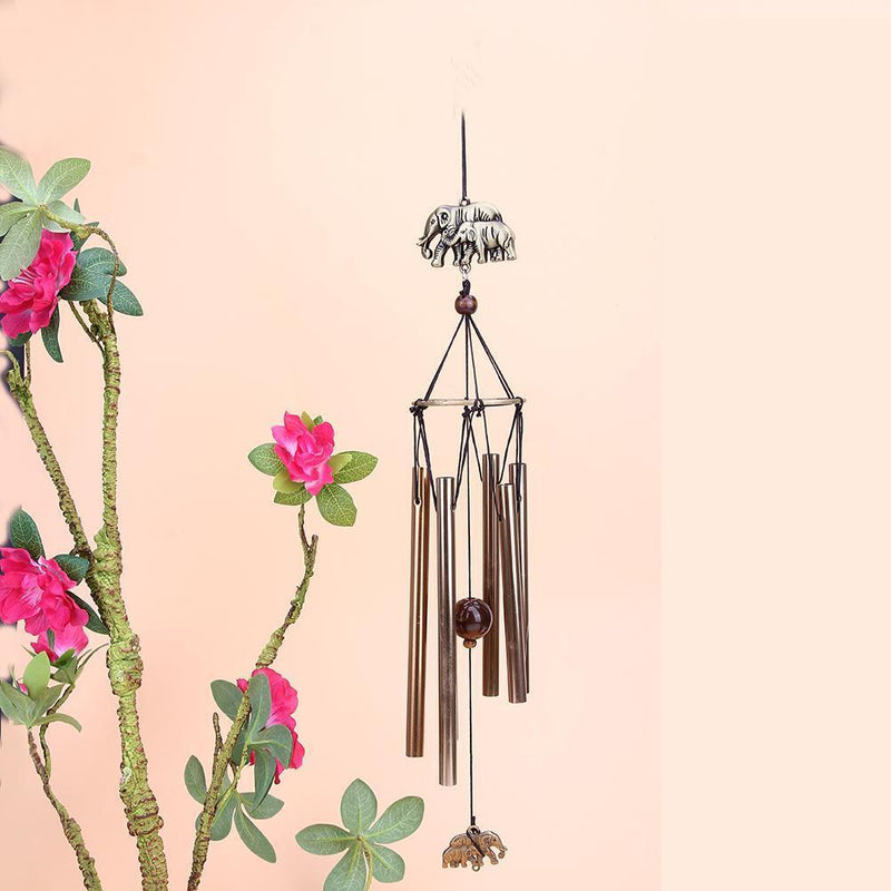 Outdoor Garden Yard Home Living Wind Chimes 6 Tubes Home Decor Gift(B)