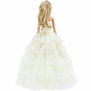 Handmade White Princess Wedding Party Dress Gown With L1O1 For 29cm Veil H1L1