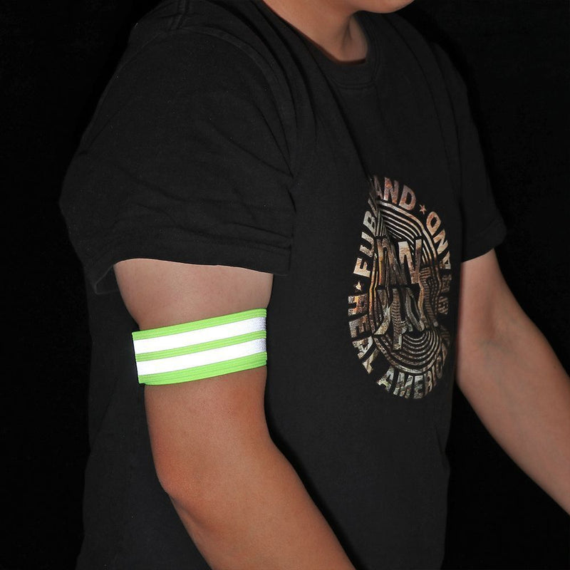 Wristband Cycling Reflective Strips Bicycle Bind Strap Warning Armband