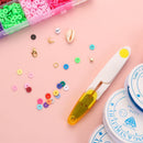 Flat Round Jewelry Making Sets Spacer Beads Polymer Clay Bracelet Accessories