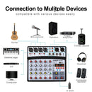 BMG-06D 6 Channels 16 DSP Bluetooth-compatible Audio Mixer (Black EU Plug)