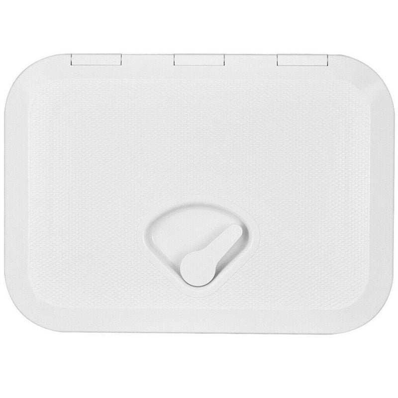 White Deck Plate 270*375mm Access Hatch Cover Marine Boat RV Deck Cover Lid