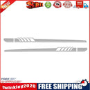 2pcs Car Side Body Vinyl Decals Long Stripe Stickers for Mercedes-Benz(Grey