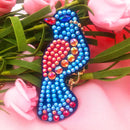 4pcs DIY Full Drill Special Shaped Diamond Painting Birds Keychains Pendant Gift